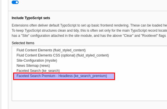 Including the headless static template
